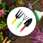 1768 Colorfull Garden Tool Set Set of 3Pc DeoDap