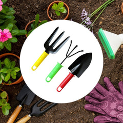 1768 Colorfull Garden Tool Set Set of 3Pc DeoDap
