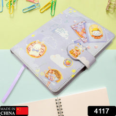 4117 Notebook Diary Budget Books Office Accessories Notepad Journals School Students Diary Portable Travel Hand Books, Notebooks for Girls Diary Notepad for College Students Stationary Items Best Birthday Return Gifts ( 12.4x16.8 CM / 112 Pages)