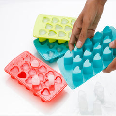 1133 Heart Shape Ice Cube Tray DeoDap
