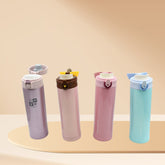 6983 HOT AND COLD STAINLESS STEEL VACUUM WATER BOTTLE (Mix Bottle)