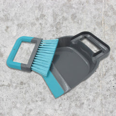 7763 Plastic Cleaning Broom Brush and Dustpan Set Desktop Broom Sweep Cleaning Brush Dust Pan Car Keyboard Cleaning Household Dust Pan (1 Set)
