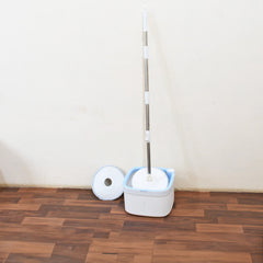 8162 Round Shape Mop Head with 1 Pad Extra Clean Water Spin Mop with Separate Water Bucket, Suitable for All Types of Flooring, Separates Dirty and Clean Water, Wet