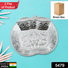 5479 DECORATIVE MUKHWAS SERVING TRAY SERVING MUKHWAS PLATE FANCY CANDY TRAY DRY FRUIT SERVING TRAY (2 Pc Set)