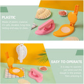 7192 PURI CHAPATI PRESS MACHINE PLASTIC FOR KITCHEN USE ( 1 PC ) `