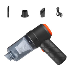 0390 Vacuum Cleaner Dust Collection 2 in 1 Car Vacuum Cleaner High-Power Handheld Wireless Vacuum Cleaner Home Car Dual-use Portable USB Rechargeable Mini Car Vacuum for Vehicle, Home and Office