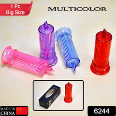6244 Big Simple Candles for Home Decoration, Crystal Candle Lights (Multicolor) DeoDap