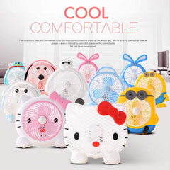 6464 plastic cute mini cartoon electric usb fan desk fan for children DeoDap