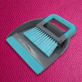 7763 Plastic Cleaning Broom Brush and Dustpan Set Desktop Broom Sweep Cleaning Brush Dust Pan Car Keyboard Cleaning Household Dust Pan (1 Set)