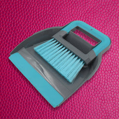 7763 Plastic Cleaning Broom Brush and Dustpan Set Desktop Broom Sweep Cleaning Brush Dust Pan Car Keyboard Cleaning Household Dust Pan (1 Set)