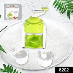 8202 Miracle Small Plastic Ice Gola Maker Ice snowmaker Machine | Ice Crusher | Indoor Outdoor Manual With Steel Blade & Anti slip Grip (1 Pc)