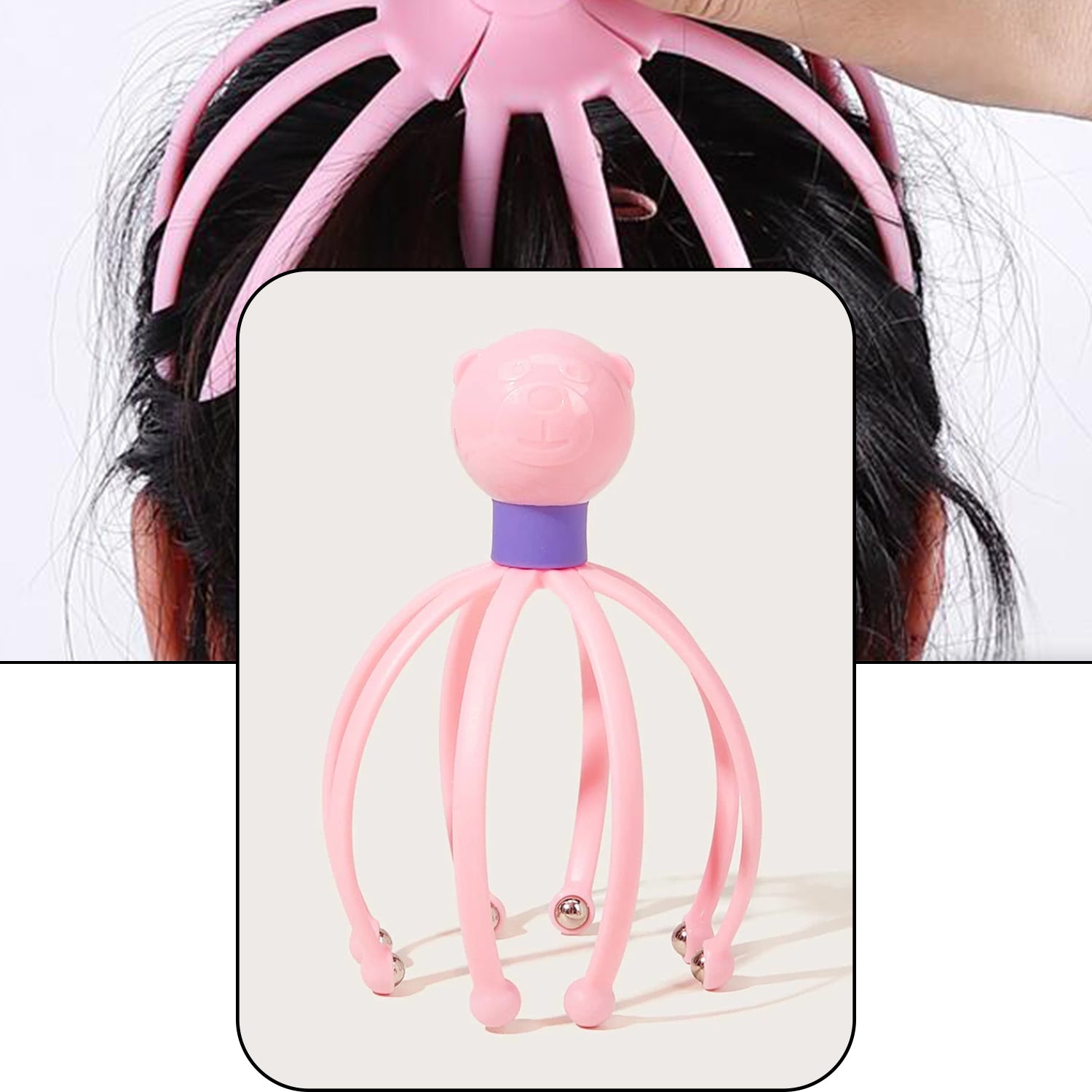 6098 Octopus Stress Relief Therapeutic Scalp Massager Deodap