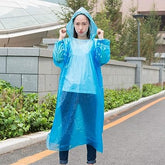 9311 Portable Adult Rain Coat, Raincoat Waterproof Button Cardigan Portable Raincoat Adult Outdoor Traveling Plastic Material Raincoat/Rain wear/Rain Suit for Outdoor Accessory (1pc)