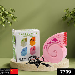 7709 Cute Bright Color Desktop Office USB Mini Fan Battery USB Fans USB Mini Fans DeoDap