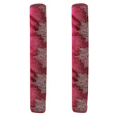 4928 Fridge Cover Handle Cover Polyester High Material Cover For All Fridge Handle Use ( Set Of 2 Pcs ) Multi Design DeoDap