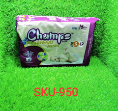 950 Premium Champs High Absorbent Pant Style Diaper Small Size, 42 Pieces (950_Small_42) Champs