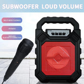 6642 Wireless Bluetooth Portable Boom Box Subwoofer Support Mic Input Outdoor Speaker 5 W Bluetooth Speaker DeoDap