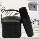 12669 Wireless Speaker Microphone Set, RGB Light Support Memory Card PortableKaraoke Machine Perfect for Travel TV