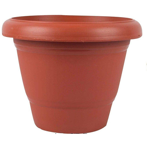 0822 Garden Heavy Plastic Planter Pot/Gamla (Brown, Pack of 1) DeoDap