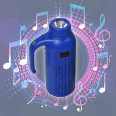 1287 Smart Bluetooth Speaker With Torch Light Wireless Bluetooth Speaker & Night Flash Light Speaker DeoDap