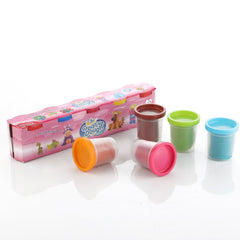 1916 Non-Toxic Creative 100 Dough Clay 5 Different Colors, (Pack of 5 Pcs) DeoDap
