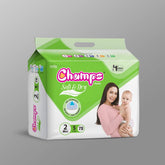 0960 Champs Soft and Dry Baby Diaper Pants 78 Pcs (Small Size S78)