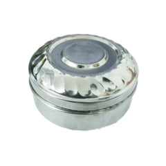 3345 Multi-Purpose Stainless Steel Round Shape Tiffin Box - Small Gift for Baby Girl and Baby Boy For Office, School/Tuition/ Picnic (Small)