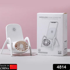 4814 Portable Mobile Phone Holder Fan Personal Fan Multi- Function Fan Handheld Charging Fan DeoDap