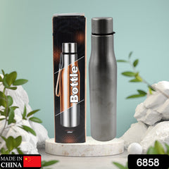 6858 Fridge Water Bottle, Stainless Steel Water Bottles, Flasks for Tea Coffee, Hot & Cold Drinks, BPA Free, Leakproof, Portable For office/Gym/School 1000 ML