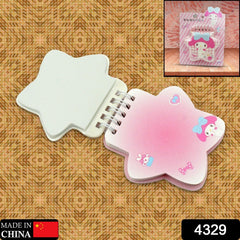 Cartoom Diary Personal Diary Printed Fancy page Diary Multi Shape Cartoon Diary (Unique Mini Diary, Pocket Size Diary , Travel Diary , Notebook ) (1 Pc)