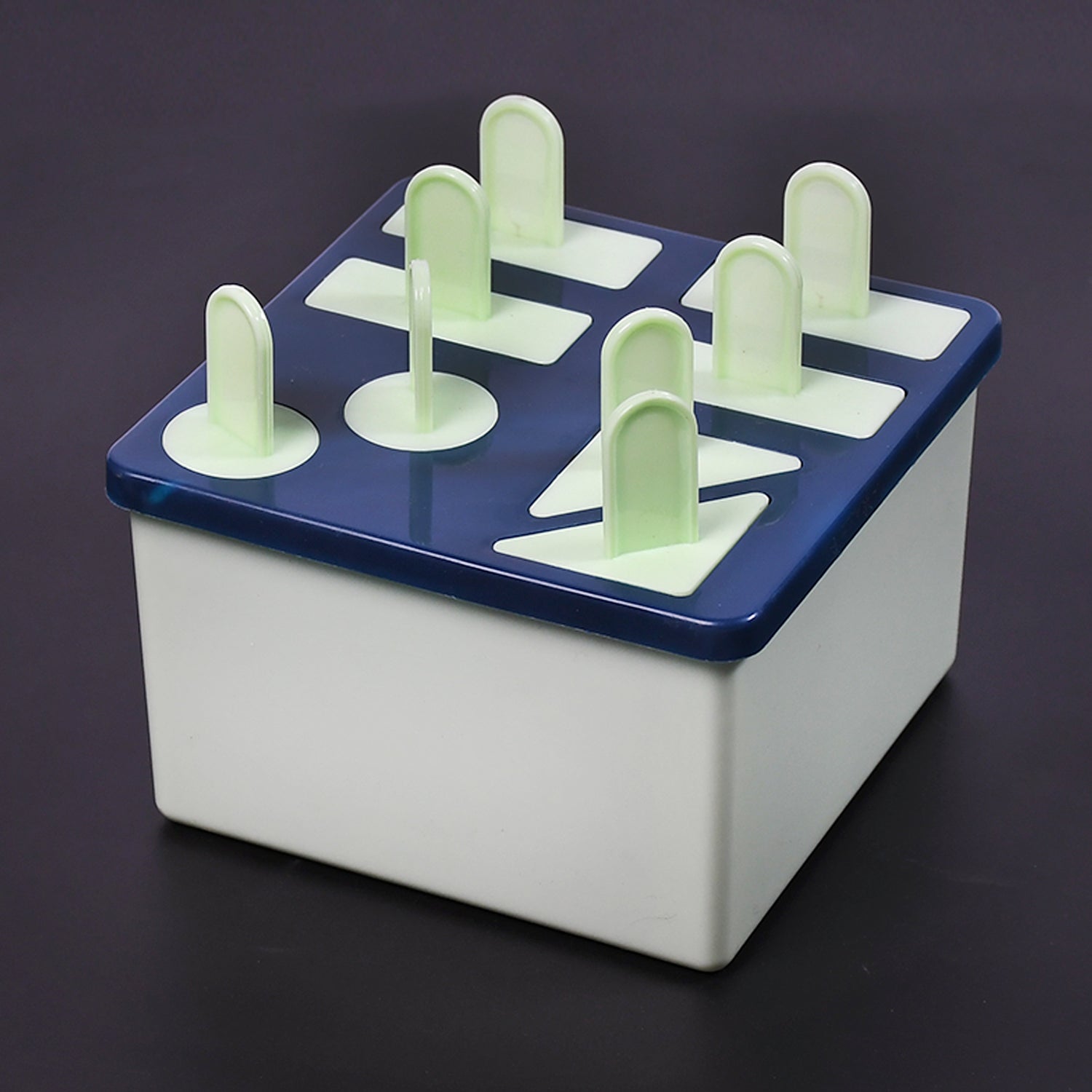 6311B Plastic Kulfi Mould, Kulfi Moulds 8 pcs Tray Ice Cream Mould Reusable Frozen Kulfi Maker Popsicle Sticks Lolly Ice Popsicle Candy Mould for Children Pista Color (Brown Box ) DeoDap