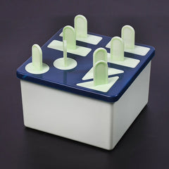 6311B Plastic Kulfi Mould, Kulfi Moulds 8 pcs Tray Ice Cream Mould Reusable Frozen Kulfi Maker Popsicle Sticks Lolly Ice Popsicle Candy Mould for Children Pista Color (Brown Box ) DeoDap