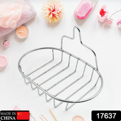 17637 Kitchen, Bathroom Stainless Steel, Soap Dish Holder Wall Hanging Soap Storage Rack