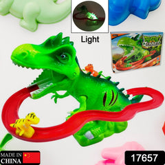 17657 Children Electric Tracks Climb Stair Dinosaur Toys Glowing With Sound Kid Toy Animals Model Interactive Toys