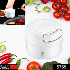 5755 Multi-Function Manual Food Chopper, Garlic Grinder Vegetable Chopper, Portable Mini Household Garlic Slicer, Ginger Slicer, Garlic Cutter Chopper, Vegetable Slicer, Kitchen Gadget, 2 Blade (1 Pc )