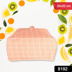 8192 Foldable Food Covers Anti-dust Heat Preservation Anti-Fly Mosquito Kitchen Lid Foldable Cover for Hot Food Dish Insulation Cover, Food Warmer Cover, for Kitchen, Picnic (20x20 Cm)