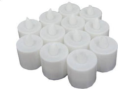 1222 Festival Decorative - LED Tealight Candles (White, 24 Pcs) DeoDap