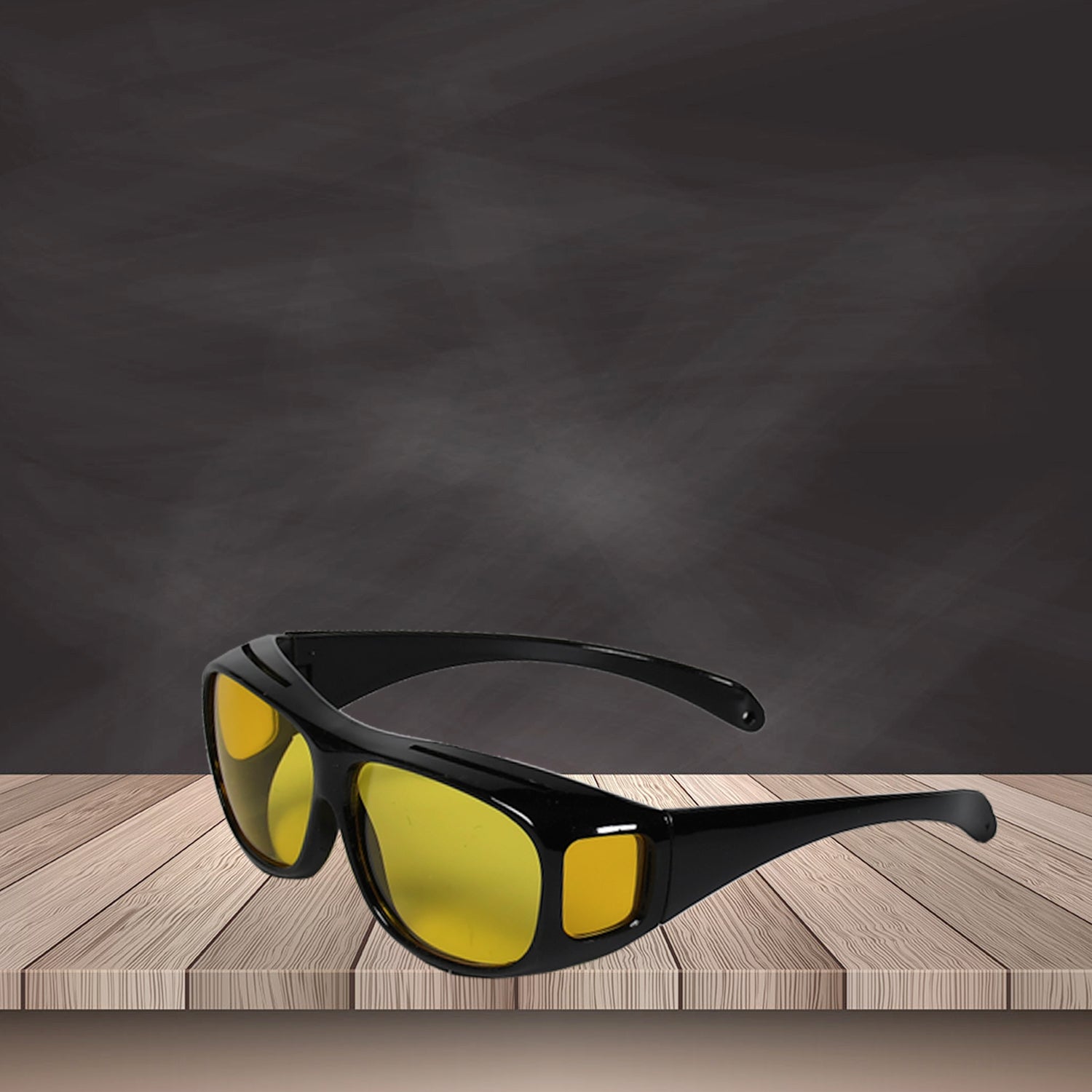 7704 Night Driving Polarized HD Vision Glasses | Anti Glare 100% UV Protected Goggles | Night Bike Riding Car driving Glasses For Men & Women Use DeoDap