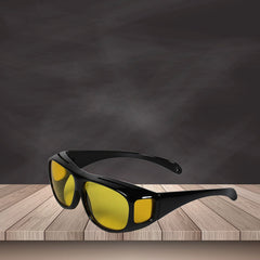 7704 Night Driving Polarized HD Vision Glasses | Anti Glare 100% UV Protected Goggles | Night Bike Riding Car driving Glasses For Men & Women Use DeoDap