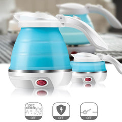 2137 Silicone Foldable Collapsible Electric Water Kettle Camping Boiler DeoDap