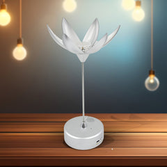 13074 Color Changing Lotus Flower Lamp with Music, Touch Open and Close, USB Rechargeable (1 Pc)