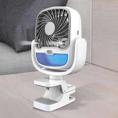 13010 Air Portable Fan, Grip Go 3 Speed Small Fan, Great Stroller Fan, Travel or Desk Fan, Cordless Personal Evaporative Air Cooler, Universal Clamp for Indoor & Outdoor Use, 360 Degree Head Swivel, LED Color Changing Light