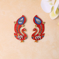 Handcrafted Wooden Shubh Labh
