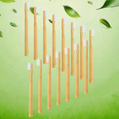 Bamboo Wooden Toothbrush (15 pcs set / With Round Box)
