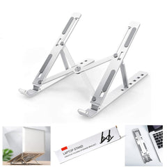 12874 Laptop Stand for Desk | Metal Portable Laptop Stand, with 7 Adjustable Angles | Laptop Riser, Phone, and Tablet Stand | Compatible for All Laptop