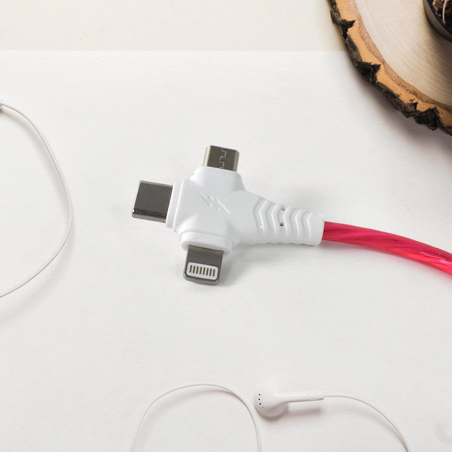 3 in 1 Charging Cable Light Up Fast Charger Lighting Cable