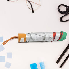 3-Fold Sun Protective Solid Foldable Umbrella (1 Pc)