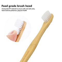 Bamboo Wooden Toothbrush (15 pcs set / With Round Box)