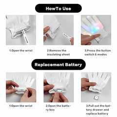 Vivid Glow LED Handwear