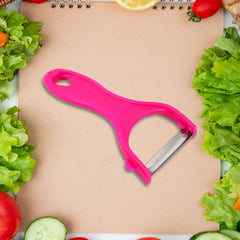 Knife and Peeler, Stainless Steel Knife & Peeler Set (2 Pc Set / Mix Design)
